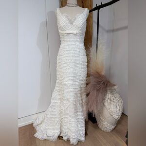 Elegant White Wedding Dress by San Patrick